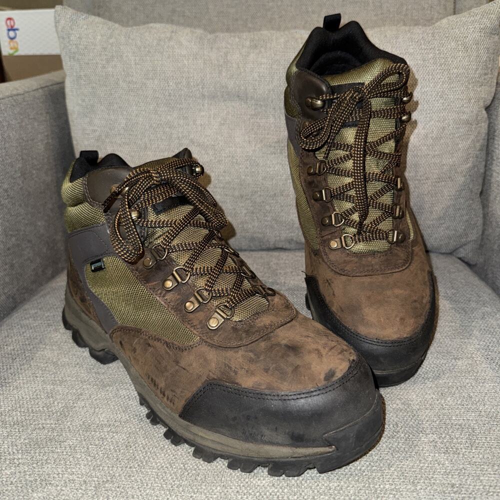 Timberland Pro Mens Keele Ridge Brown Waterproof Work Boots Size 13 M